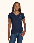 Women's Short Sleeve V-Neck - Heavy Cotton