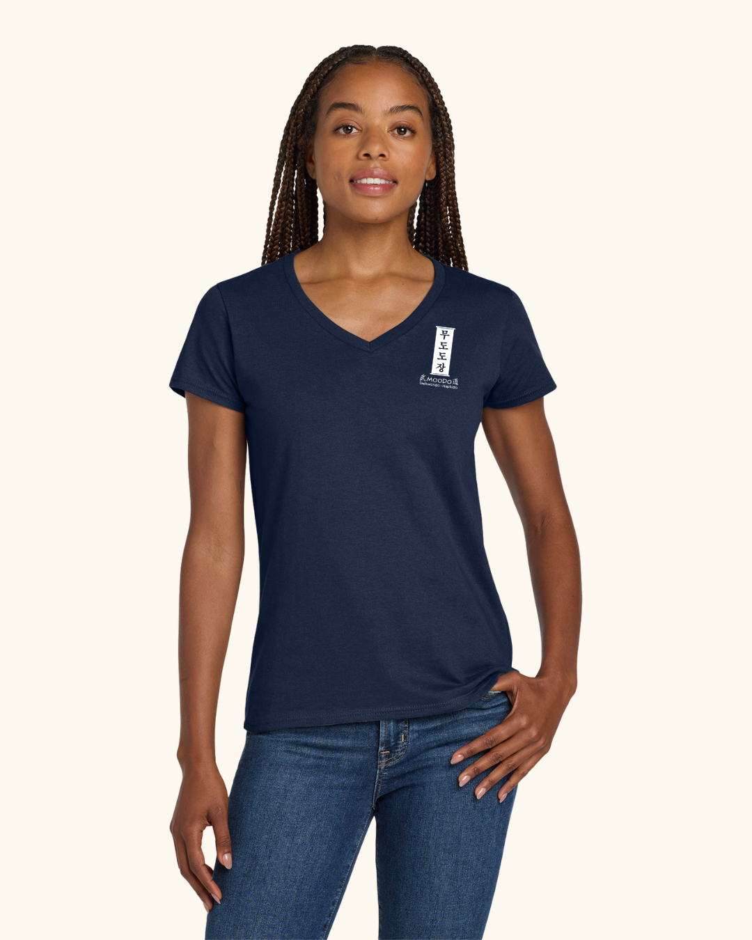 Women's Short Sleeve V-Neck - Heavy Cotton